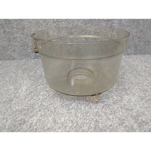 Vintage GE Food Processor Work Bowl Replacement Smoked Plastic Part